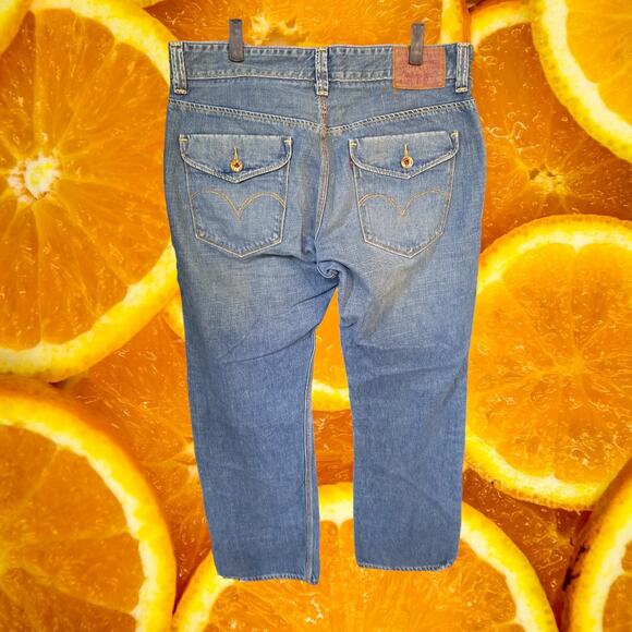Levi's Slim Straight Slightly Faded and Distressed Jeans Size 36x30 - Picture 9 of 10